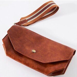 Anthropologie | Nolan Convertible Bag Crossbody Clutch Tan Cognac NEW